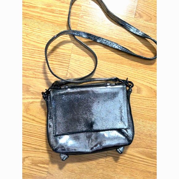 Handbags - Foley + Corrina - Crossbody handbag purse - silver metallic